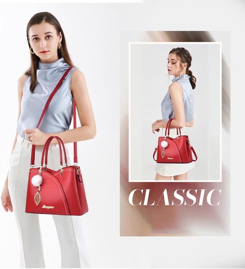 SiMYEER Purses and Handbags Top Handle Satchel Shoulder Bags Messenger Tote Bag for Ladies - Image 2